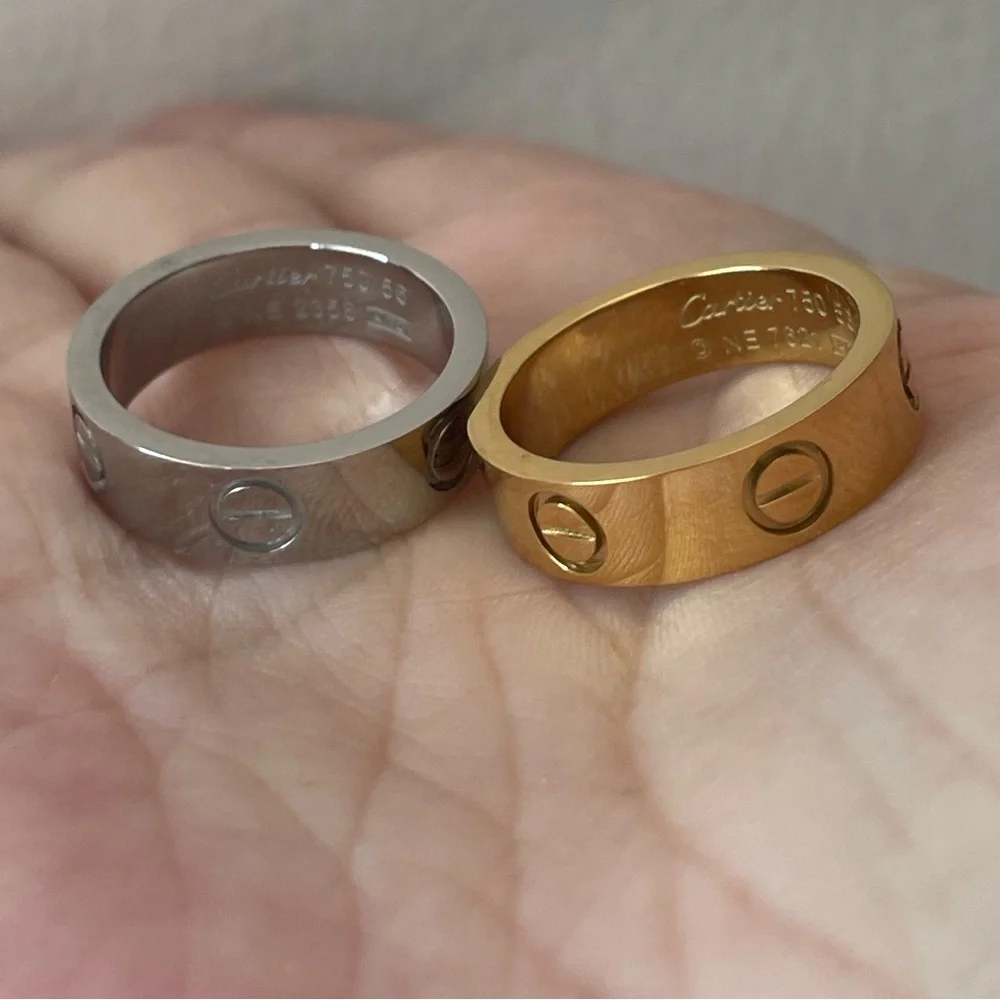 NEW CLASSIC MODEL SCREW RING LOVE BAND RING - Picture 13 of 15